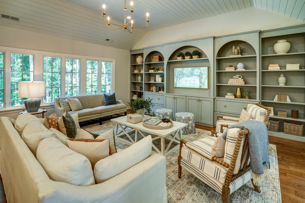 Bright and airy modern living room with stylish furniture and natural light.